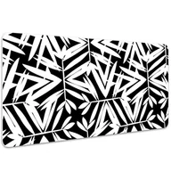 Podkładki na biurko - Duża podkładka na biurko Czarno-biały wzór 100x50cm, Dywanomat - miniaturka - grafika 1