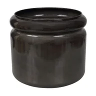 Donice - Cermax Doniczka metalowa Randolf śr.31 cm szara - miniaturka - grafika 1