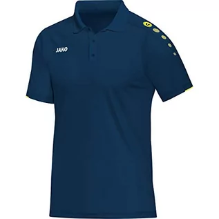 Koszulki męskie - JAKO Classico Polo, Nightblue/Citro męskie - grafika 1