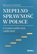Filozofia i socjologia - Niepełnosprawność w Polsce w wymiarze politycznym i społecznym Marzenna Giedrojć - miniaturka - grafika 1