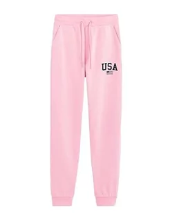 Spodnie damskie - AMERICAN COLLEGE USA Damskie spodnie dresowe do biegania, Rosa, 42 - grafika 1