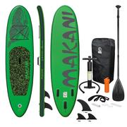Deski SUP - Deska surfingowa Stand Up Paddle Board Zielona Makani 320x82x15cm - miniaturka - grafika 1