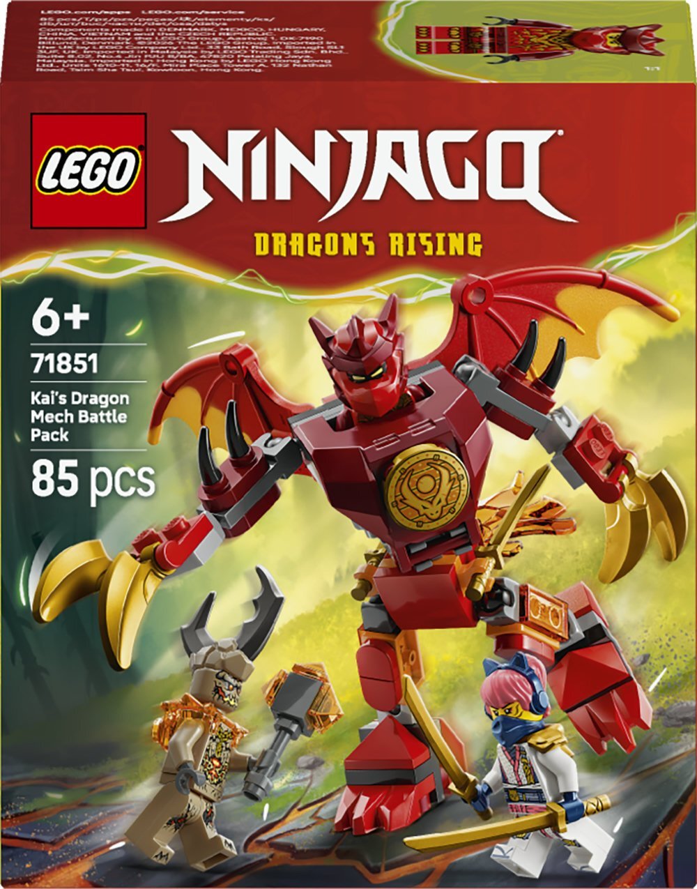 LEGO Ninjago Smok-mech Kaia — zestaw bitewny 71851