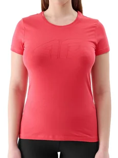 T-shirt damski 4FWSS24TTSHF1163 - czerwony XS - Bluzki damskie - miniaturka - grafika 1