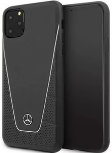 MERCEDES Skórzane etui Mercedes Leather Quilted do iPhone 11 Pro Max (czarny) MEHCN65CLSSI - Etui i futerały do telefonów - miniaturka - grafika 1
