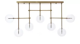 Lumina Deco Deco NOWOCZESNA LAMPA SUFITOWA PLAFON MOSIĘŻNY BERGAMO W7 LDC 6026-7 (MD) - Lampy sufitowe - miniaturka - grafika 1