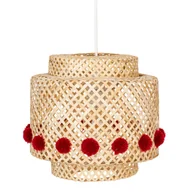 Oprawy, klosze i abażury - Lampa wisząca LIBY BAMB z ażurowym kloszem z bambusa, Ø 40 cm - miniaturka - grafika 1