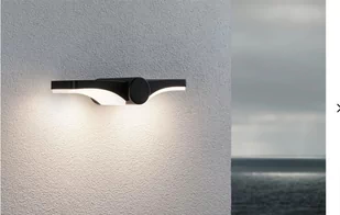 Oprawa elewacyjna PEKANA LED 2X6W IP44 antra/alum - Lampy ścienne - miniaturka - grafika 3