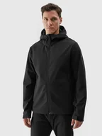 Kurtki męskie - Kurtka męska softshell wiatroodporna 4F 4FWAW24TSOFM283-20S Czarny - miniaturka - grafika 1