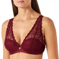 Biustonosze - women'secret Damski biustonosz wiązany na szyi, granatowy, 80C, granatowo-czerwony, 80C - miniaturka - grafika 1