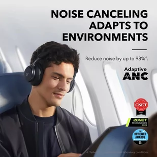 Anker Soundcore Space One Headphones ANC czarne - Słuchawki - miniaturka - grafika 4