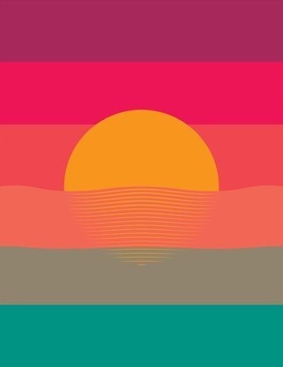 PODKŁADKA POD MYSZ Z Nadrukiem 22x18 cm Zachód Słońca Vintage Tekst Prezent