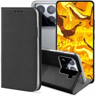 Etui i futerały do telefonów - ETUI Z KLAPKĄ DO XIAOMI 15 PRO CZARNE ZAMYKANE MAGNETYCZNE KABURA FUTERAŁ - miniaturka - grafika 1