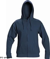 Odzież robocza - CERVA NAGAR - bluza z kapturem ściąganym sznurkiem 80% bawełna, 20% poliester - granatowy L - miniaturka - grafika 1