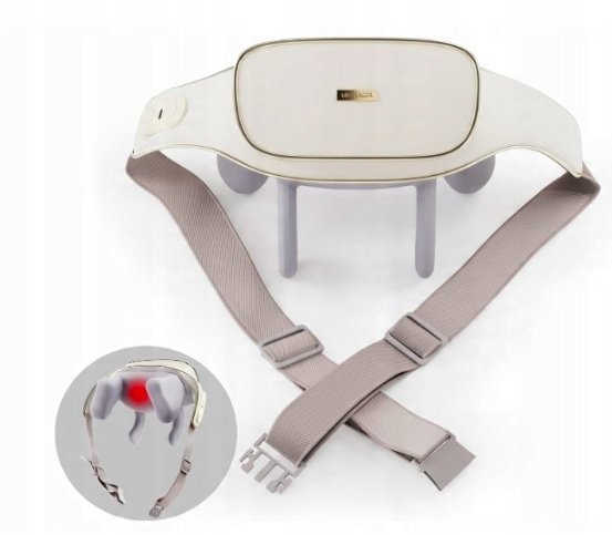 Akumulatorowy MINI masażer do karku i szyi ST-351 z funkcją ciepła BEŻOWY