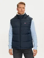 Kamizelki męskie - Tommy Jeans Kamizelka DM0DM19632 Granatowy Regular Fit - miniaturka - grafika 1
