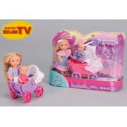 Lalki dla dziewczynek - Simba Evi Love z wózkiem 2 5736241 - miniaturka - grafika 1