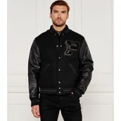 Kurtki męskie - POLO RALPH LAUREN Wełniana kurtka bomber | Regular Fit | z dodatkiem skóry - miniaturka - grafika 1