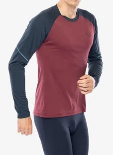 Bluza do biegania Dynafit Alpine Pro L/S Tee - burgundy - Bluzy sportowe męskie - miniaturka - grafika 1