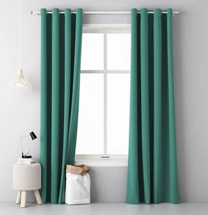 ACTION Zasłona AURA zielona 140x250 cm na przelotkach - Zasłony - miniaturka - grafika 1