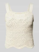 Koszulki i topy damskie - Top z haftem angielskim model ‘AIA’ - miniaturka - grafika 1