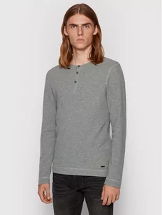 BOSS Longsleeve Trix 50401843 Szary Slim Fit - Bluzy męskie - miniaturka - grafika 1