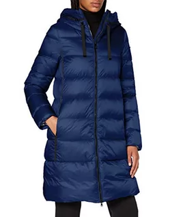 Kurtki damskie - Geox W ADRYA PARKA damska kurtka puchowa, Dark Limoges Blue, 32 - grafika 1