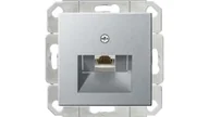 Gniazdka elektryczne - Gniazdo komputerowe poj. RJ45 cat. 6 Gira System 55 aluminium - miniaturka - grafika 1