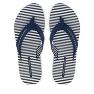 Klapki i japonki damskie - Japonki Tommy Hilfiger Th Ithaca Stripe Summer Sandal FW0FW09192 Granatowy - miniaturka - grafika 1