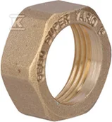 Łączniki, trójniki, kształtki - Mosiężna nakrętka GW 1" z płaską uszczelką klingerit i pierścieniem stalowym (10 szt w opakowaniu) - miniaturka - grafika 1