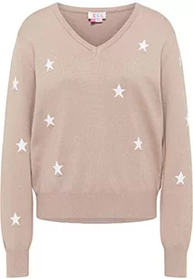 aleva Damski sweter z dzianiny 19019332-AL04, beżowy wełniany biały, XS/S, Beżowy biały wełna, XS-S - Swetry damskie - miniaturka - grafika 1