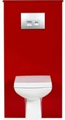 Stelaże i zestawy podtynkowe do WC - Zabudowa stelaża wc czerwona FOKUS - miniaturka - grafika 1