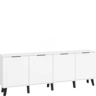 Komody - Komoda 4D SVN-03 Sven MebloCross Czarny Mat / Biały Połysk - miniaturka - grafika 1