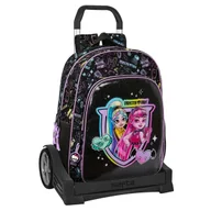 Plecaki szkolne i tornistry - Plecak szkolny na kółkach Monster High czarny 33 x 42 x 14 cm - miniaturka - grafika 1