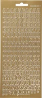 Szkolne artykuły papiernicze - Focus Focus Stickers Gold Letters Design 3 - miniaturka - grafika 1