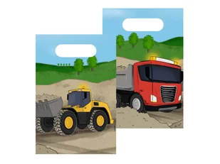 Torebki papierowe Budowa - 8 szt. - Opakowania i torebki na prezenty - miniaturka - grafika 1