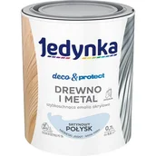 Emalie - Farba akrylowa Jedynka Deco&Protect Drewno i Metal Satynowy Połysk Niebieski Jasny 0,7 l - miniaturka - grafika 1