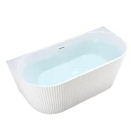 Wanny - Wanna wolnostojąca przyścienna korek oraz przelew biały 170 cm Carlo Hydrosan - miniaturka - grafika 1