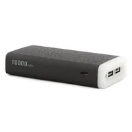 Ładowarki do telefonów - Platinet Powerbank 10000 mAh USB + Ambient Lighting czarny PMPB10PAB - miniaturka - grafika 1