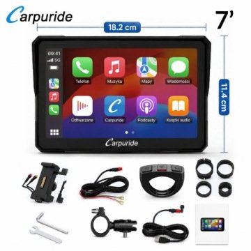 Carpuride 7 cal W702S Pro CarPlay AndroidAuto wodoodporny