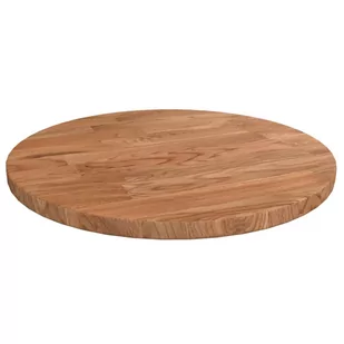 Okrągły blat do stolika, jasnobrązowy, Ø30x1,5 cm, lity dąb - Blaty meblowe i parapety okienne - miniaturka - grafika 1