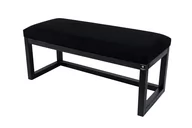 Ławki do przedpokoju - Ławka na buty LPG-2 70cm EMRAWOOD drewno lite kolor czarny siedzisko gładkie kolor czarny - miniaturka - grafika 1