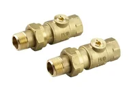 Kostki, złączki, wtyczki - Danfoss Złączki do MTCV15, z zaworami odcinającymi pod klucz imbusowy 5mm - miniaturka - grafika 1