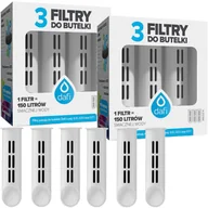 Wkłady filtrujące - Zestaw Filtry wkłady do butelki Dafi Solid Steel Soft 6 szt biały kolor - miniaturka - grafika 1