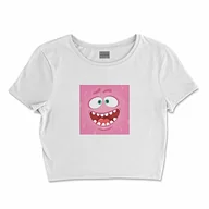 Koszulki i topy damskie - Bona Basics, Nadruk Cyfrowy, Koszulka Podstawowa dla Kobiet, 100% Bawełna, Biały, Casual, Topy dla Kobiet, Rozmiar: M, biały - miniaturka - grafika 1