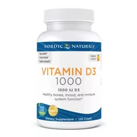 Witaminy i minerały - Nordic Naturals Vitamin D3 1000IU, suplement diety, 120 kapsułek - miniaturka - grafika 1
