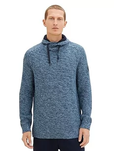 TOM TAILOR sweter męski, 34404 - Blue Navy Mouline, XL - Swetry męskie - miniaturka - grafika 1