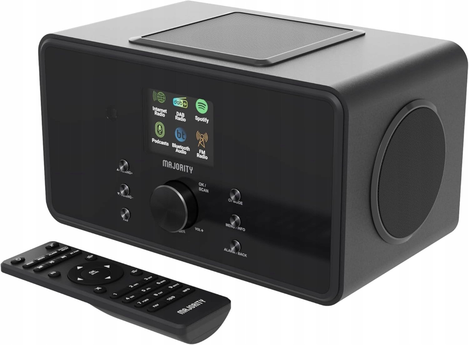 MAJORITY Radio internetowe WLAN DAB BT 100W 2.1
