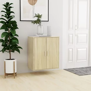 vidaXL Szafka na buty, kolor dąb sonoma, 60x35x70 cm, płyta wiórowa - Szafki na buty - miniaturka - grafika 4