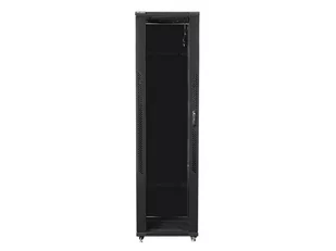 Lanberg SZAFA STOJĄCA RACK 19" 47U 800X1000 (DRZWI SZKLANE, CZARNA, FLAT PACK) SZALAESTO0013 [9861370] - Szafy rack - miniaturka - grafika 3